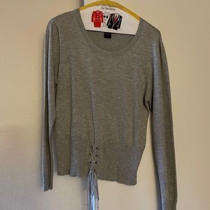 Gray Hooked Up Blouse